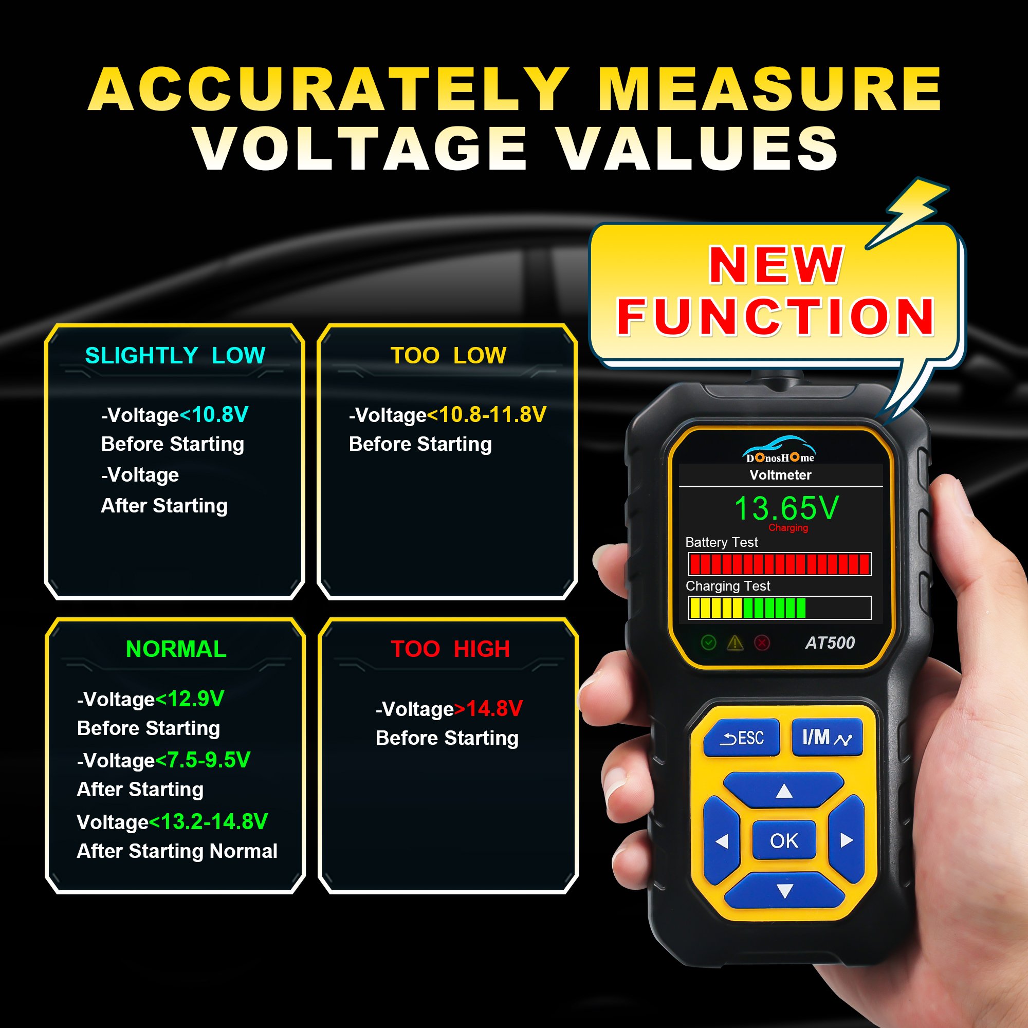3-in-1 Enhanced OBD II Code Reader Automotive OBD2 Scanner Auto Check Engine Light Scan Tool for Asian vehicle after 2008