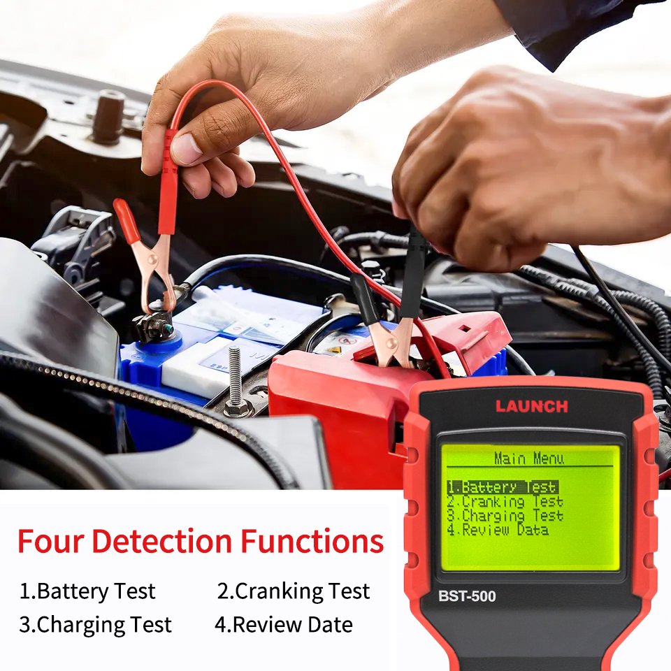 LAUNCH BST-500 Battery Tester Lead-acid CCA Automotive Battery Capacity Tester Charging System Starting System Inspection