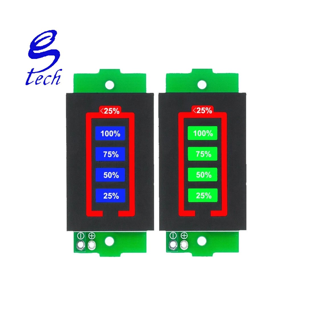 Single 4.2V Display Electric Vehicle Battery Power Tester Li-ion 1-8S 1S/2S/3S/4S 3.7V Lithium Battery Capacity Indicator Module