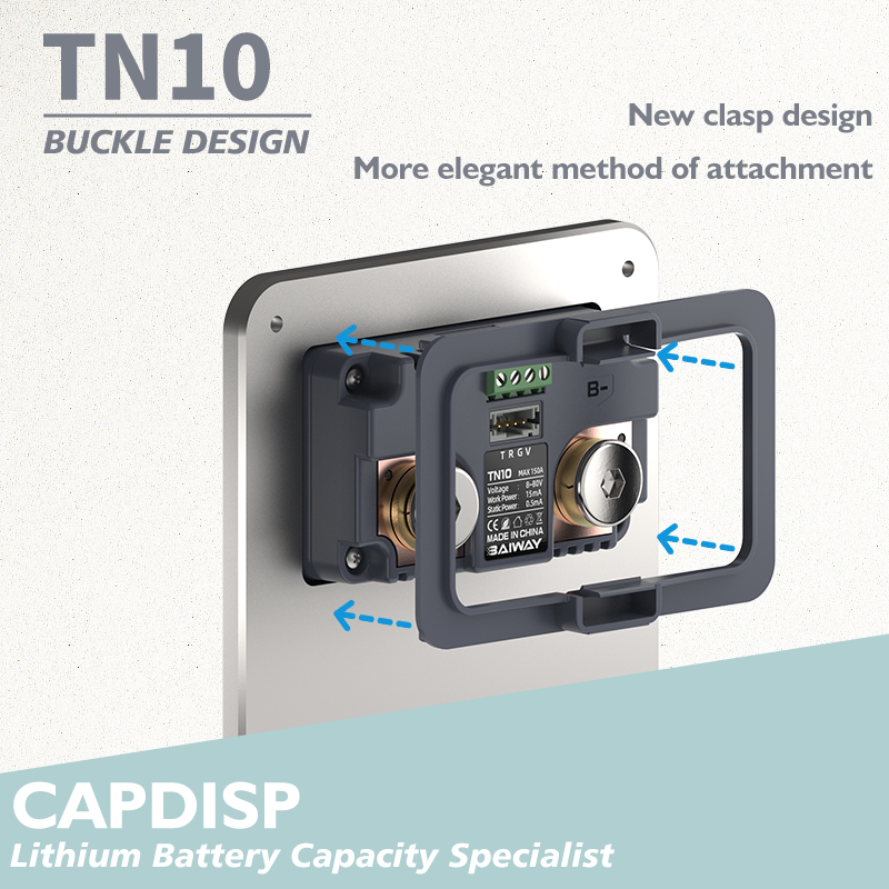 TN10 8-80V 100A Coulometer Battery Indicator Monitor Lifepo4 Acid Battery Capacity Power LCD Display Testers