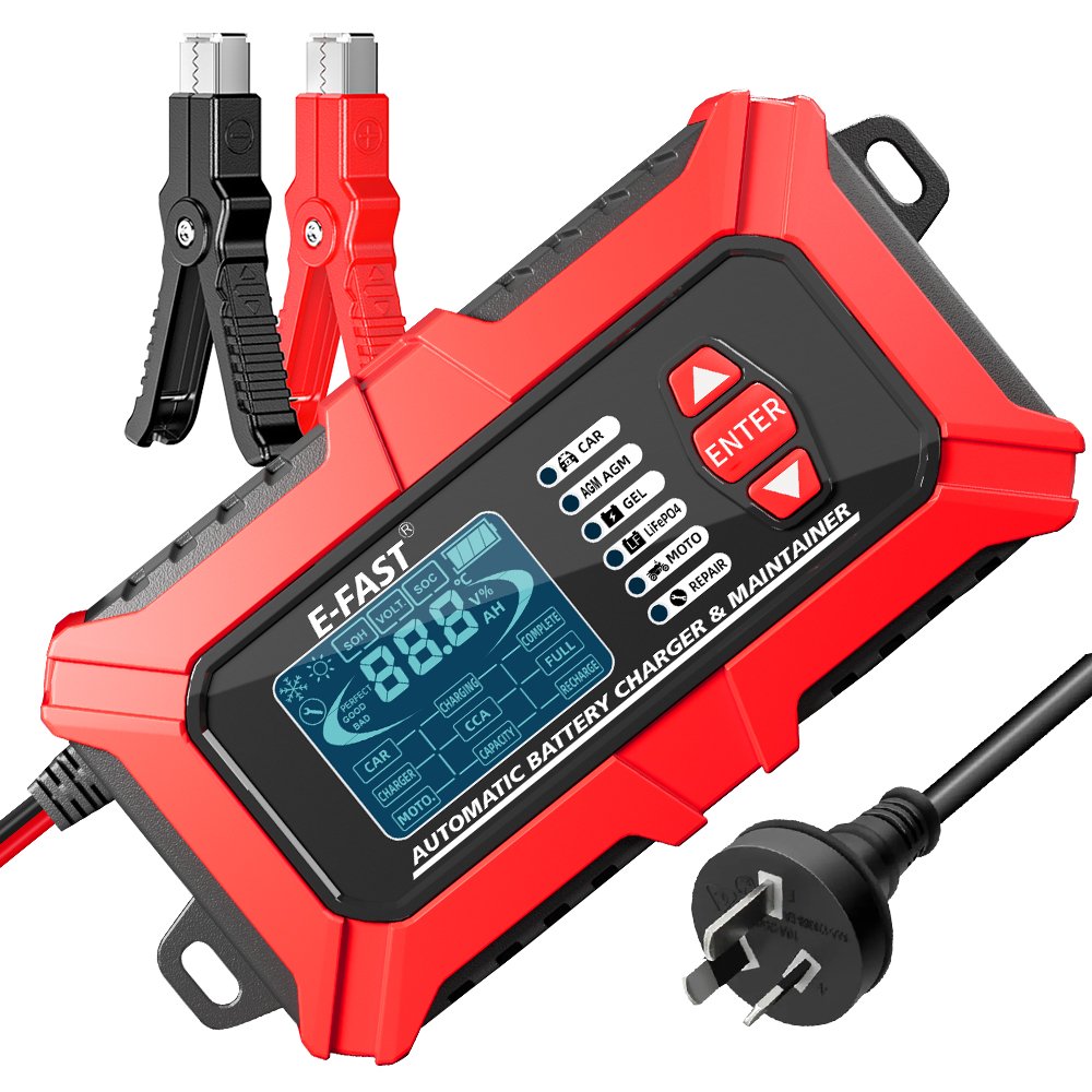 Innovative Product TK-800 2 in 1 Lead Acid LiFePO4 12V6A Battery Charger & Lead Acid Battery Tester Battery Detector