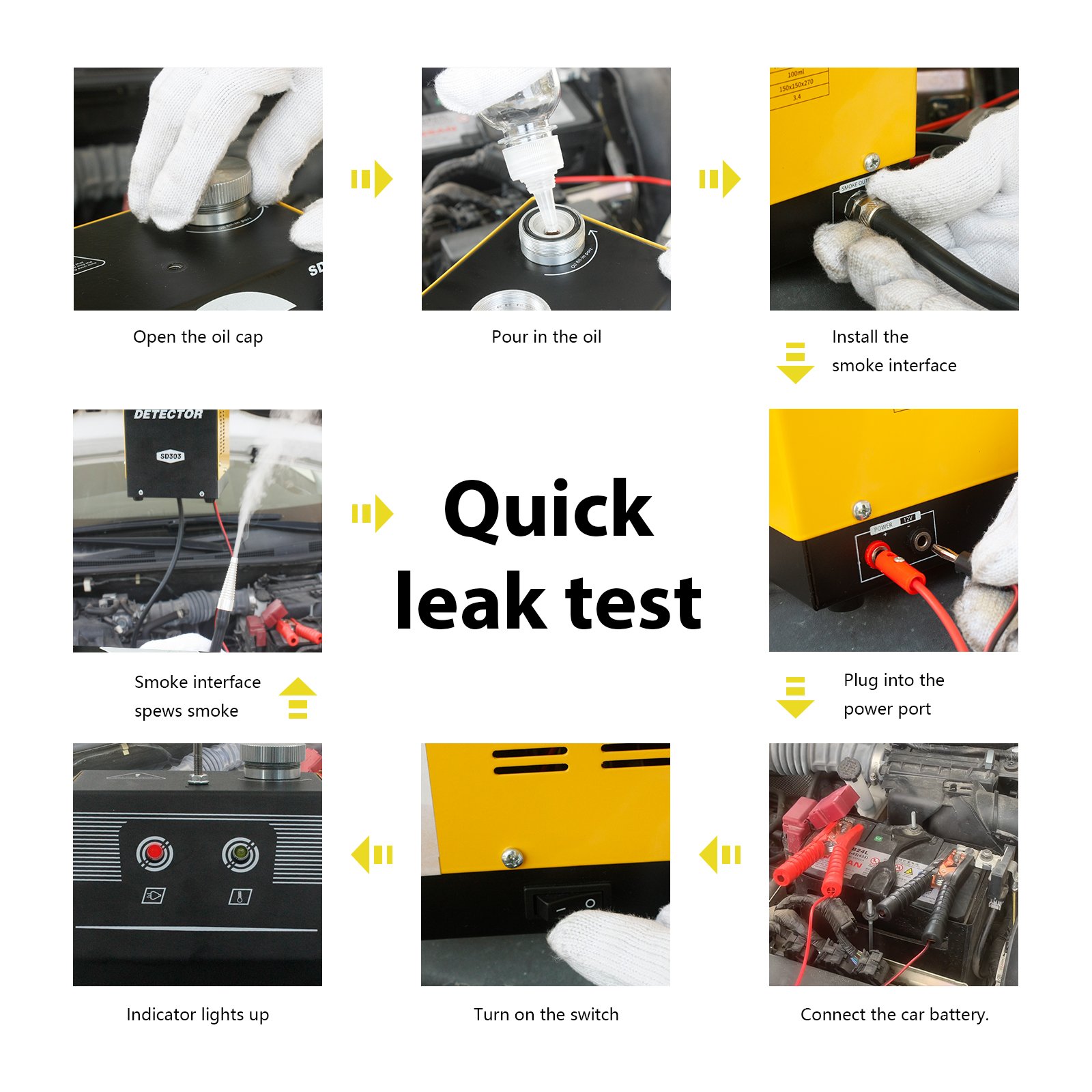 diagnostic car tool tester diagnostics car scanner car smoke leak detector tester tool universal coolant pressure tester