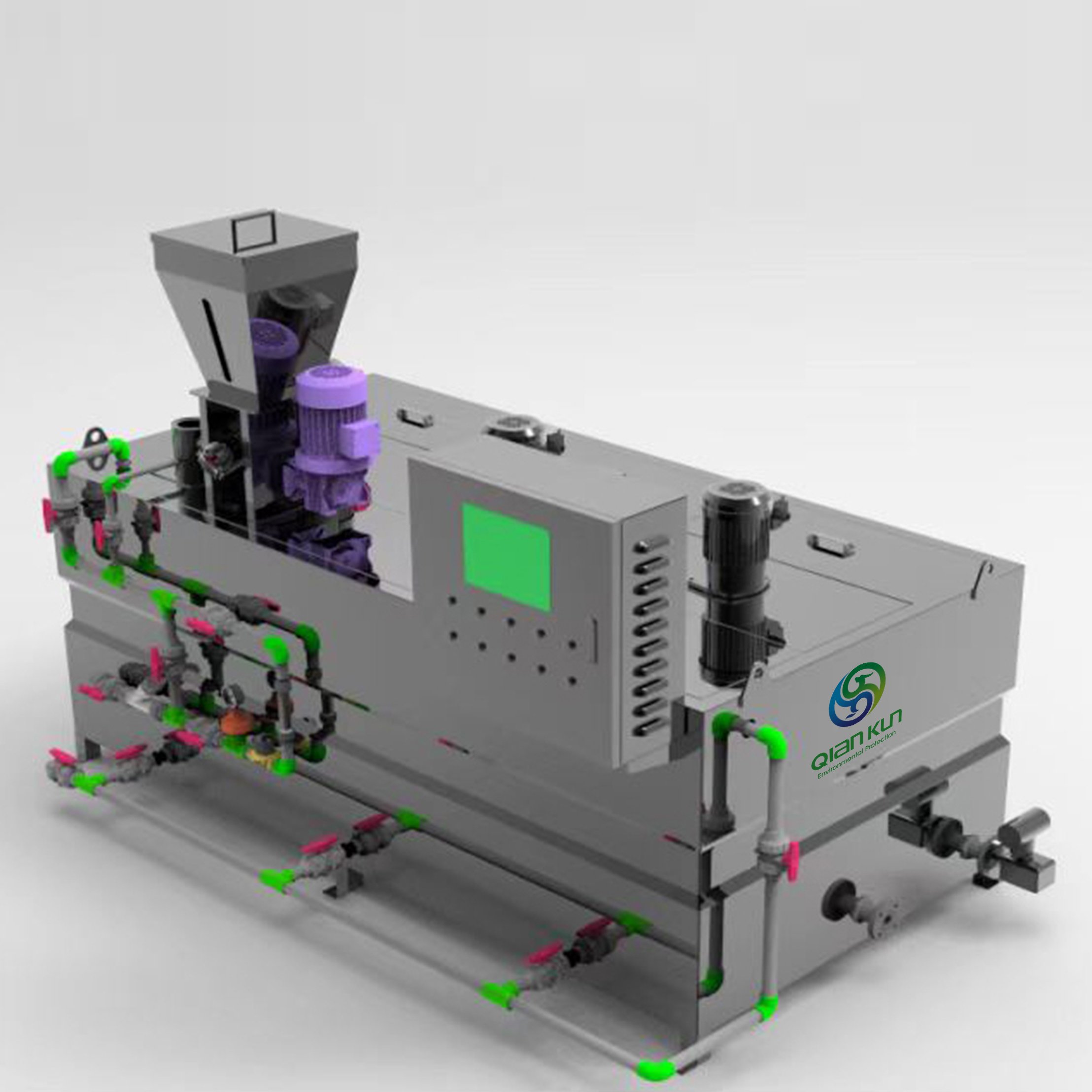 PAC/PAM Automatic Dosing Device PE Barrel Flocculant Chlorine Dosing Machine