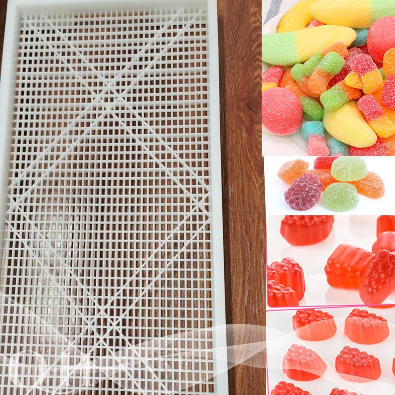 Plastic Shallow Basket gummy candy starch gummy bear trays plastic drying tray dryer for candy tray