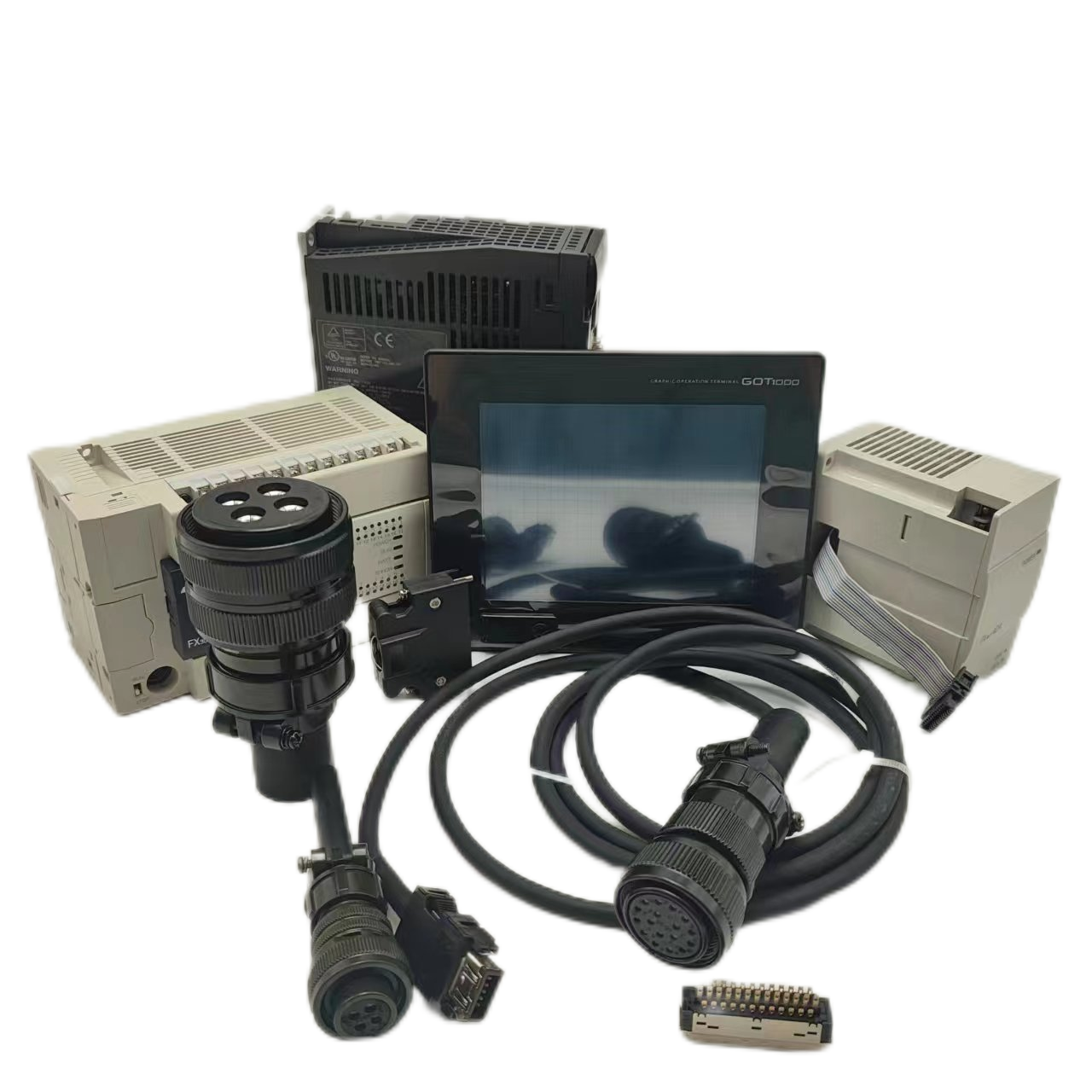 Dedicated Controllers PLC PAC Product Line GT2712-STBA/GT15-QBUS/MR-JHSCBL/MR-J4-350B-RJ020/MR-J4-60B-RJ020/MR-JCCBL20M-H