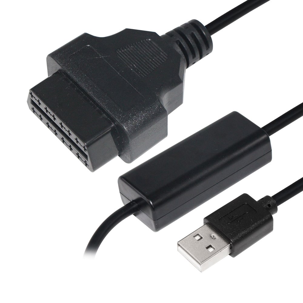 Car 12V/24V to 5V2A charging cable for vehicle driving recorder Low voltage protection 11.6V obd cable