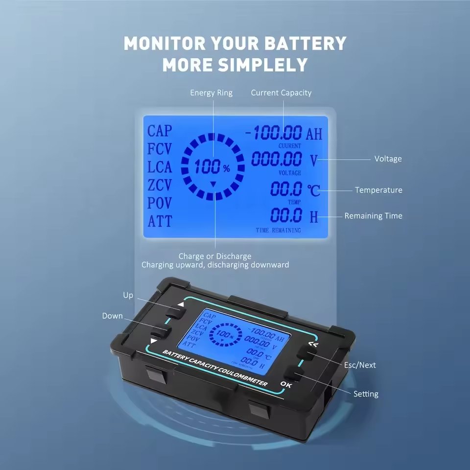 New Battery Monitor BMC500 500A Battery Capacity Tester Battery Monitor Auto Detection Coulombmeter