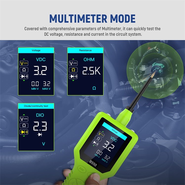 Popular MRCARTOOL B550 12V Power Probe Car Electric Diagnose Automotive Circuit Tester Electric Circuit Tester