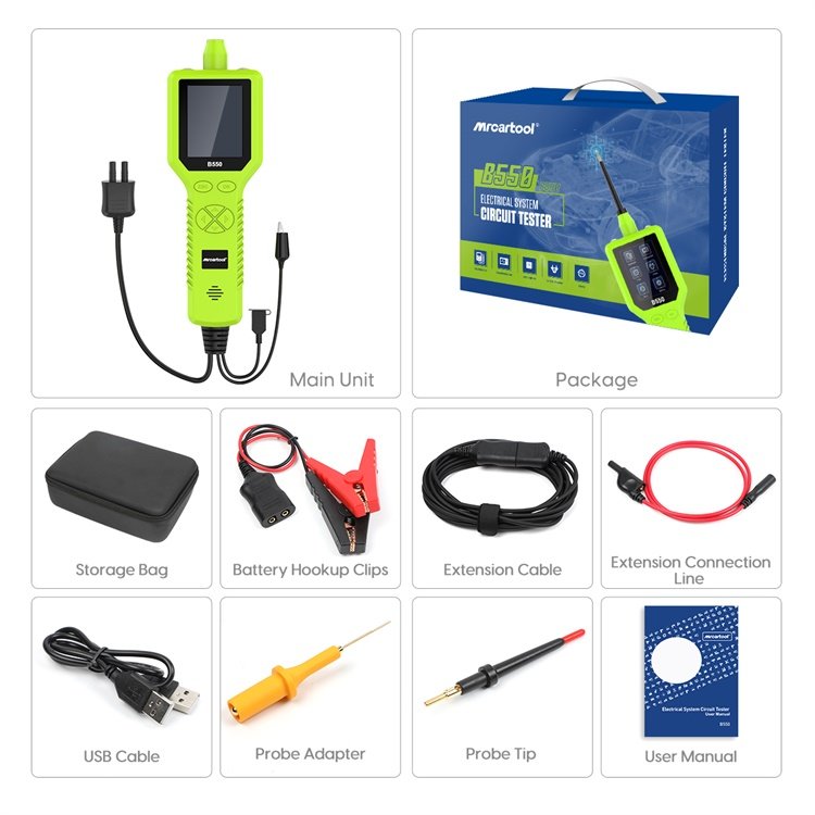 Popular MRCARTOOL B550 12V Power Probe Car Electric Diagnose Automotive Circuit Tester Electric Circuit Tester