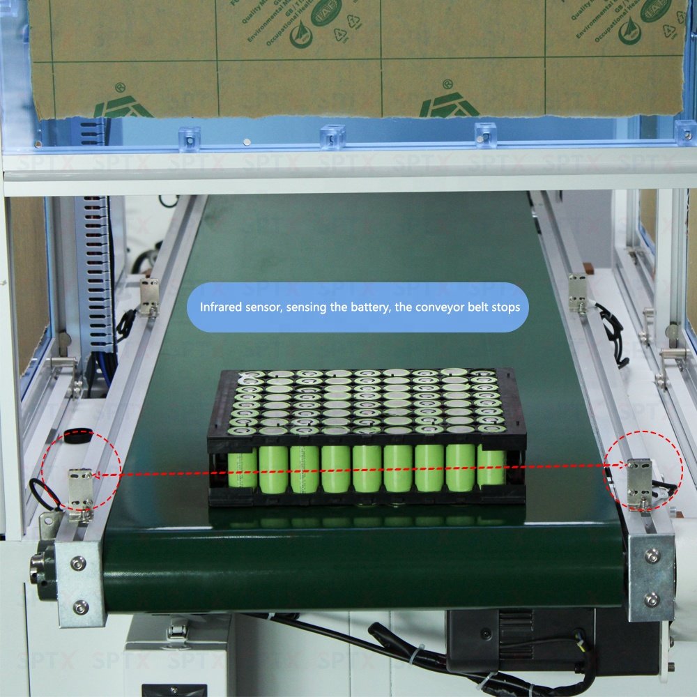 Battery Pack CCD Tester Visual Inspection Testing Machine Cylindrical Battery with Conveyor belt