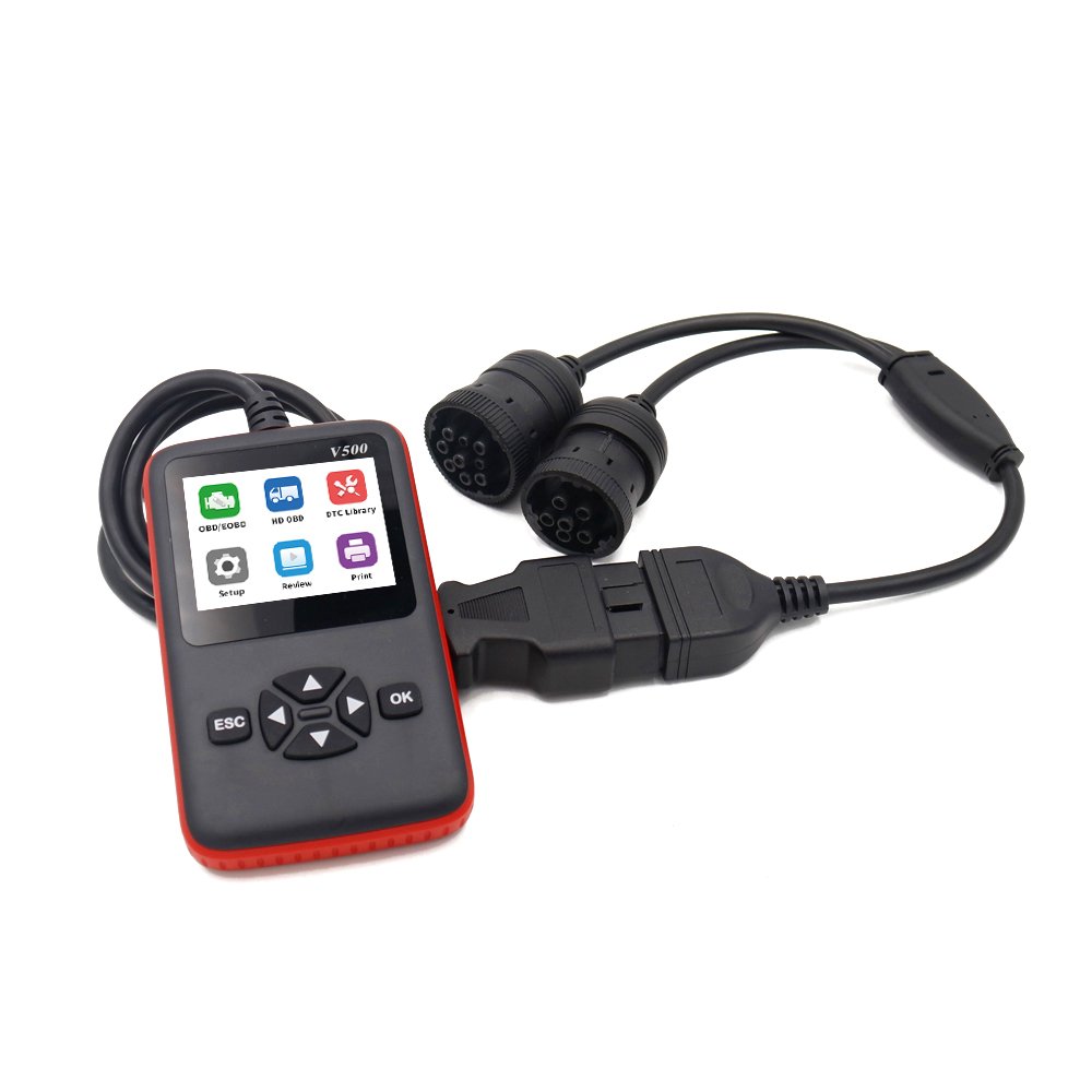 12V 24V Car and Truck OBD2 Reads The Code Card Scan Tool Truck Diagnostic Tester