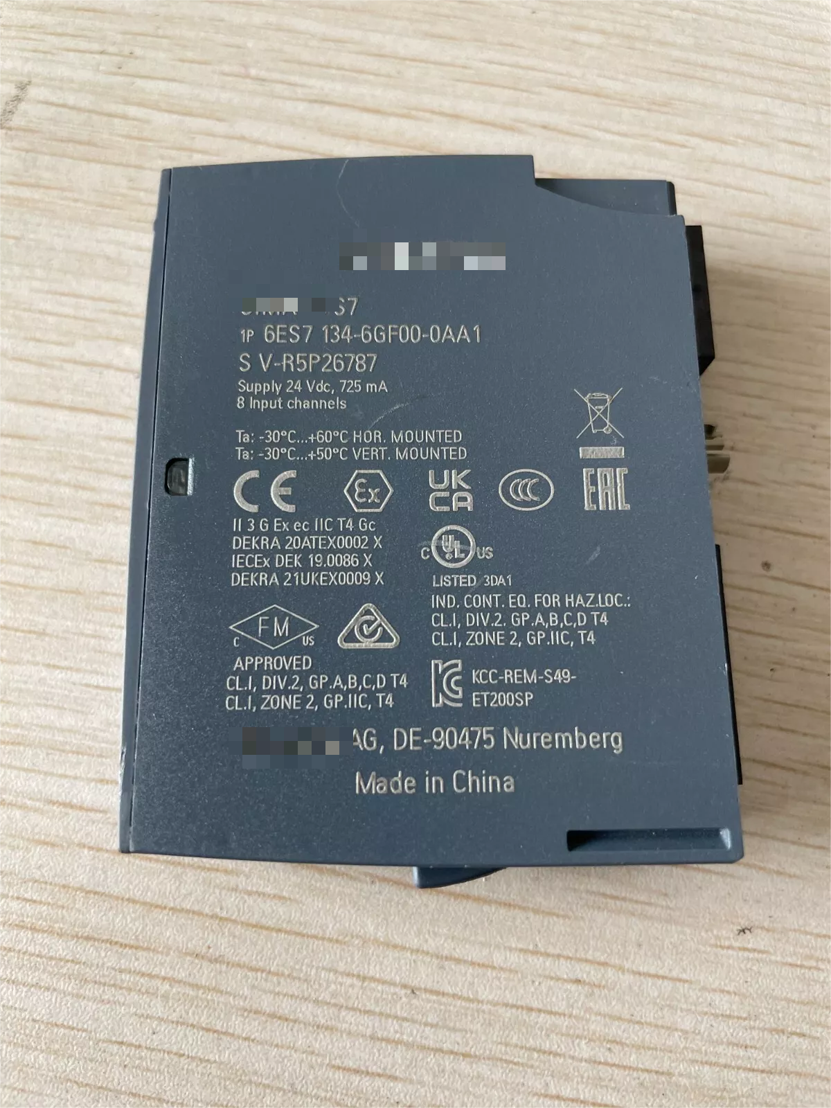 100% Brand New Original CPU Module PLC 6ES7134-6GF00-0AA1 Industrial Automation Data Digital PLC Input Module Expansion