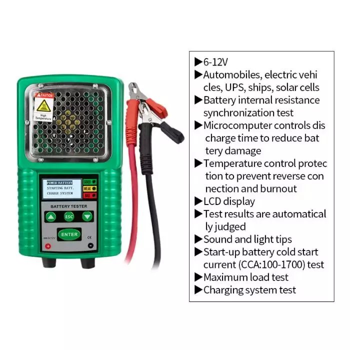 DUOYI DY226A 3 In 1 Electric Car Battery Tester 6V 12V DC Auto Power Load Starting Charge CCA Test Tool Battery Measurement