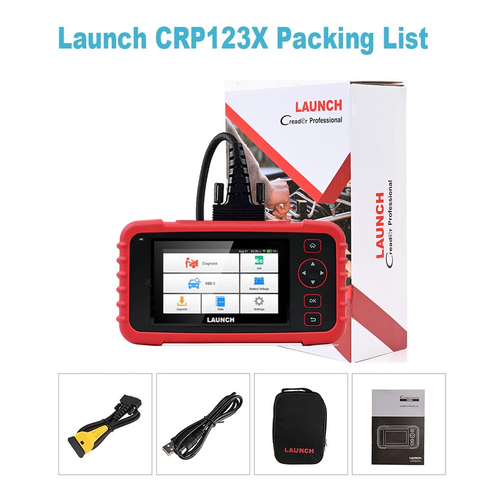 Newest Launch Obd2 Crp123x Crp123e 123x Obd2 Premium Diagnostic Scanner Tool