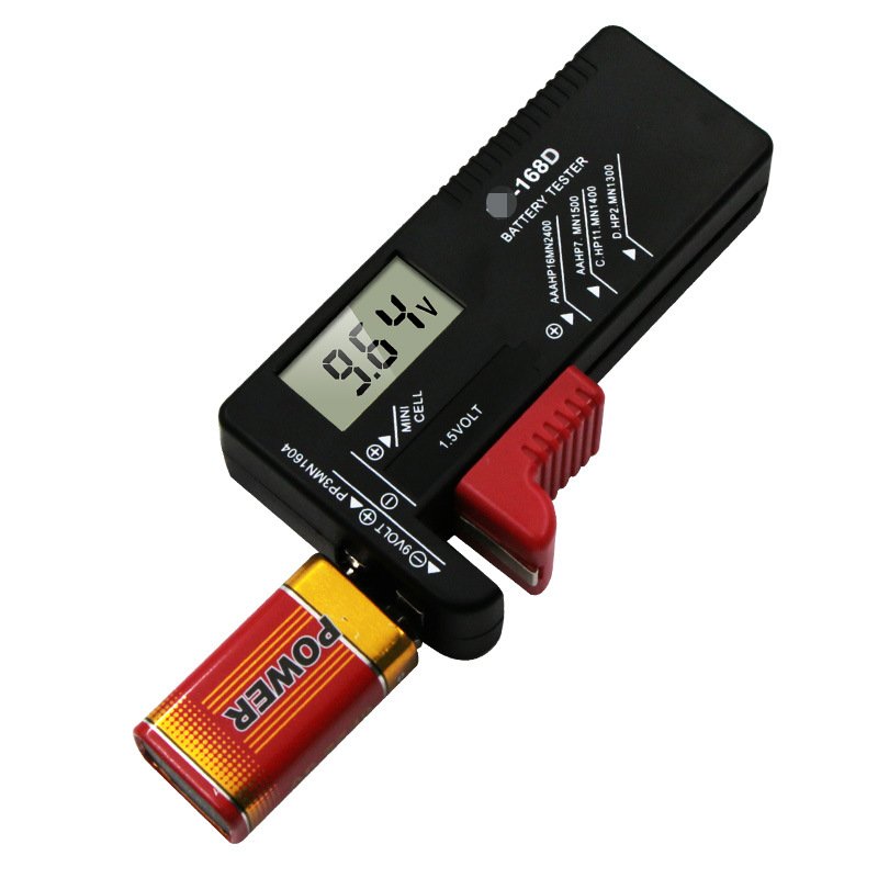 BT-168 /BT-168D Battery Tester Pointer/Digital Display Battery Volt Checker Battery Analyzer for AA AAA C D 9V 1.5V Button Cell