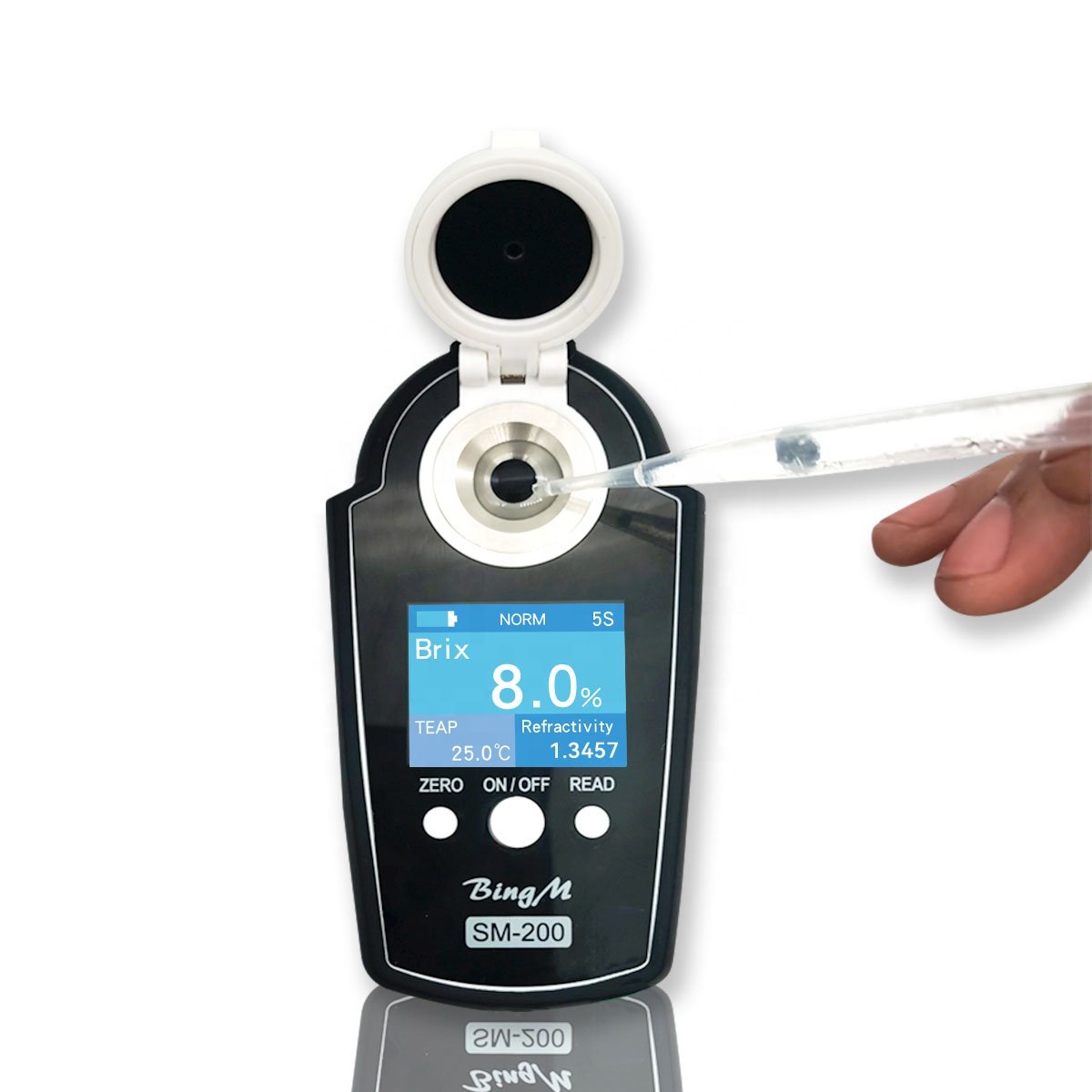 Digital Brix Refractometer BRIX Tester Sugar Meter Ideal for Drinking Water Beverage Kombucha Orchard Fruit Juice Carbohydrat