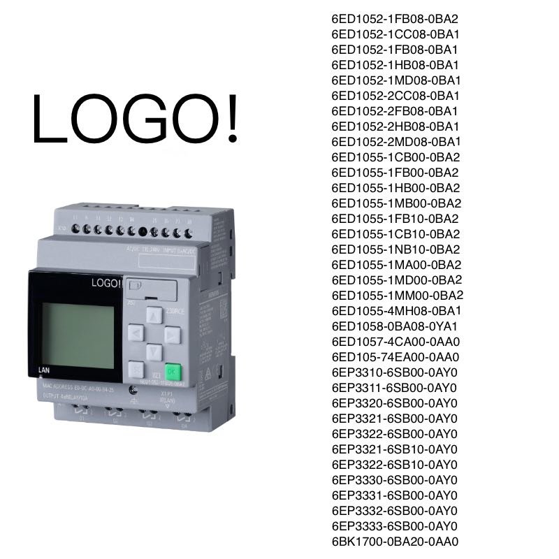 Siemens6ED1055-1HB00-0BA2OGO! 230RCE DI 8/DO 4 New & Original Logic Module for V8.4 Logo PLC & PAC Controllers