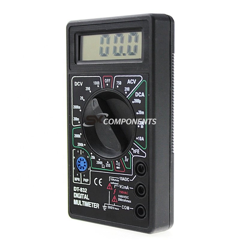 Professional DT832 Digital Multimeter LCD DC AC Voltmeter Ammeter Ohm Tester ac voltage meter