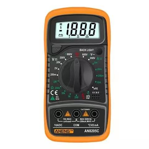 china factory Low price Digital Multimeter Thermocouple LCD Backlight Portable AC/DC Ammeter Volt Ohm Tester Meter
