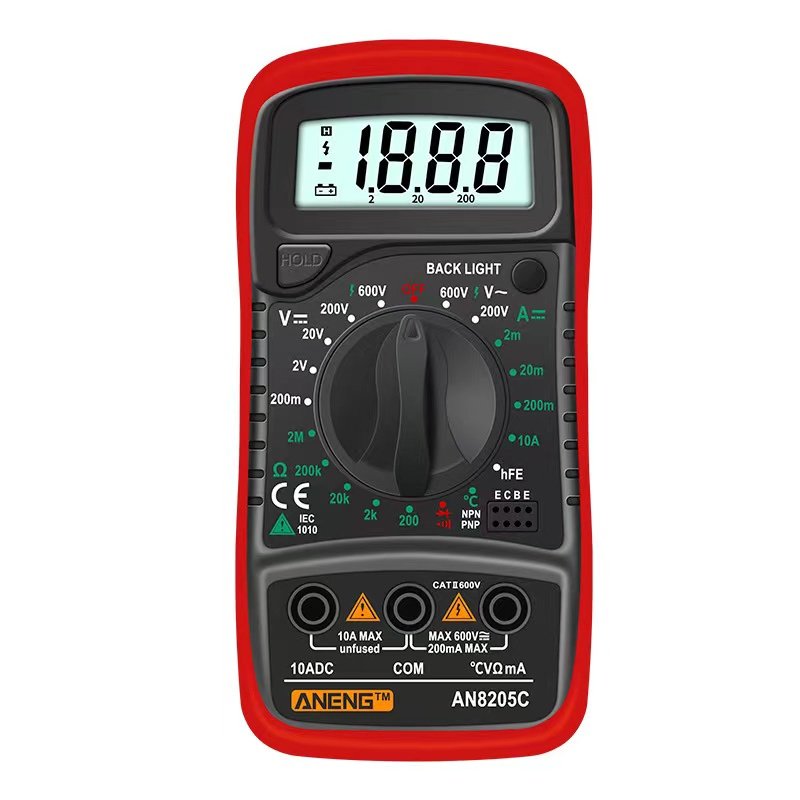 china factory Low price Digital Multimeter Thermocouple LCD Backlight Portable AC/DC Ammeter Volt Ohm Tester Meter