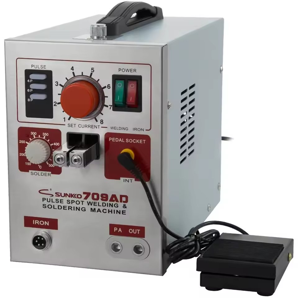 Sunkko S709AD Spot Welder with HB-71B Pen 110V/120V for 18650 Lithium Battery Pack Testers
