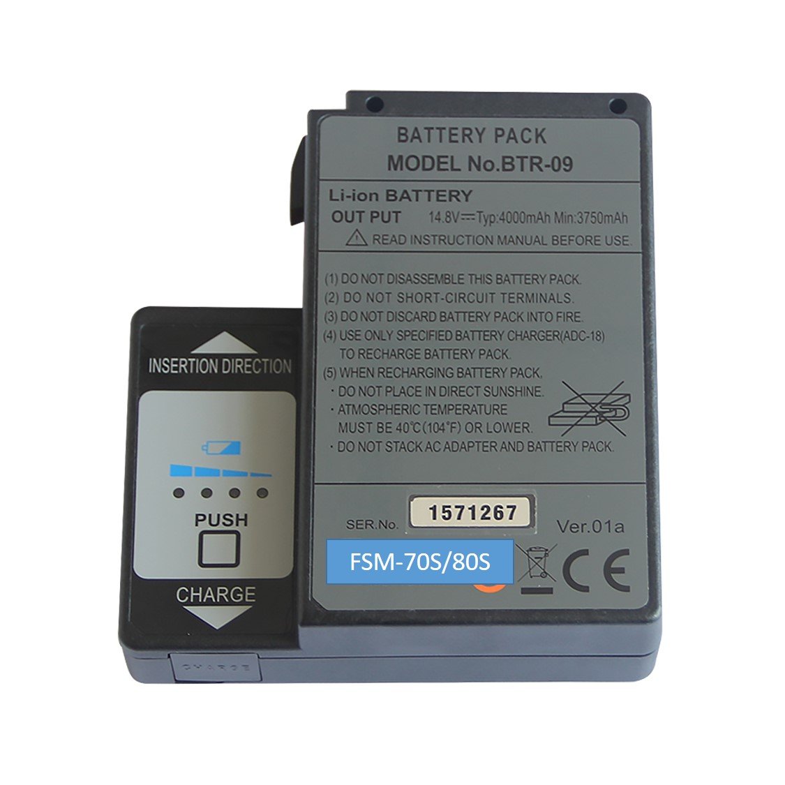 Japan FSM60S fusion splicer Ni-MH battery pack 7800mah 13.2V BTR08 60s fusion splicing machine battery