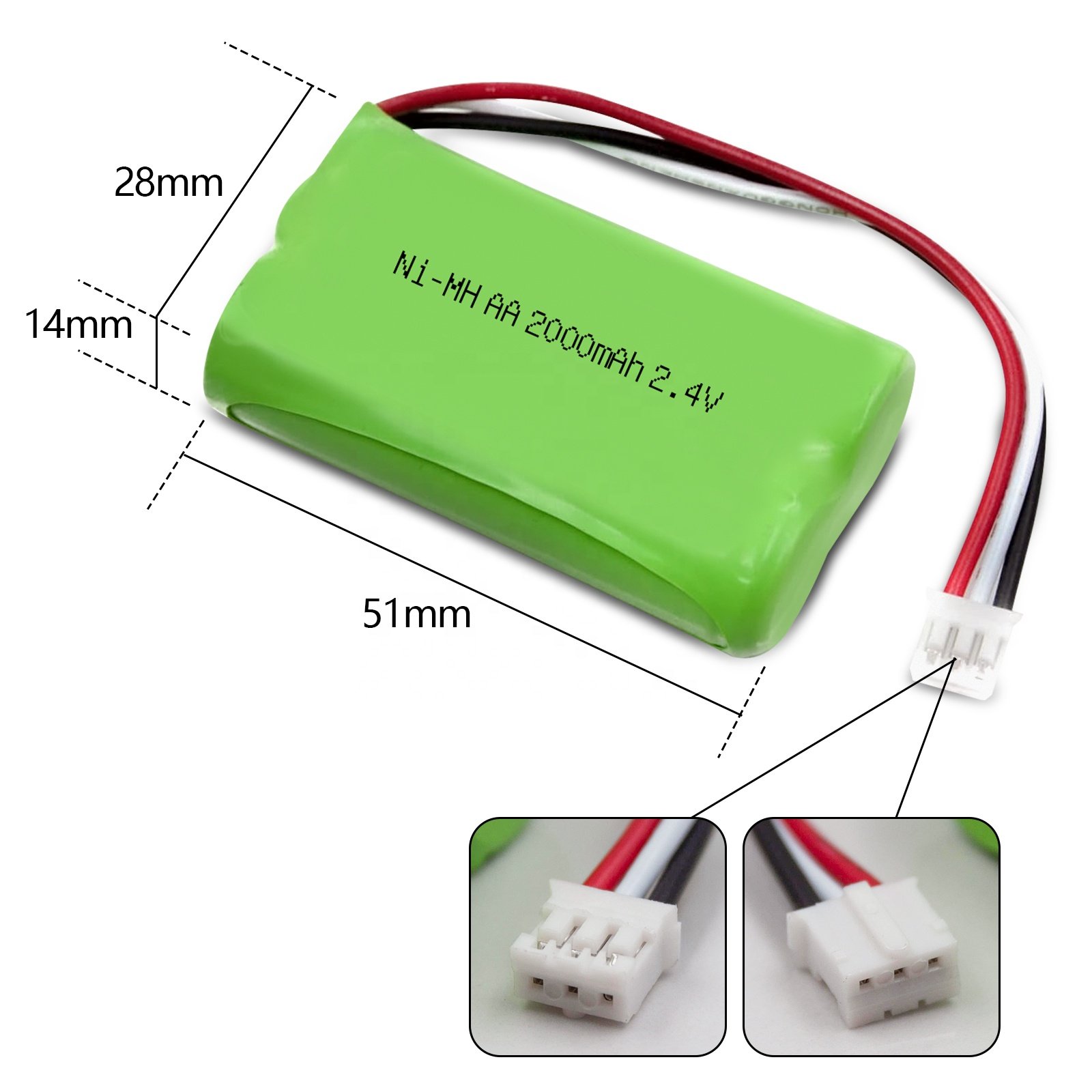 JINTION NIMH AA 2000MAH 2.4V nimh rechargeable battery ni-mh battery for Nvidia Shield TV Game Controller P2920