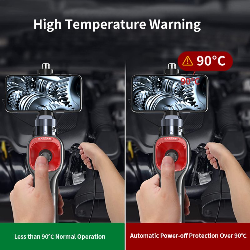 F606A 1M Cable Inspection Camera For Pipes 360 Degres 4 Way Borescope Camera System Waterproof 360 Degree Borescope