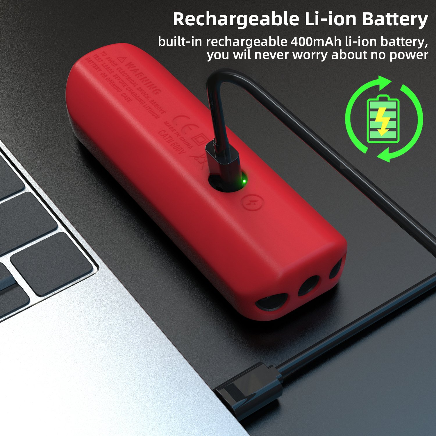 A2 USB Charge Multimeter Digital Auto Range AC DC Current Voltage Tester True RMS Capacitance Temp Ohm Diode for BSIDE A2
