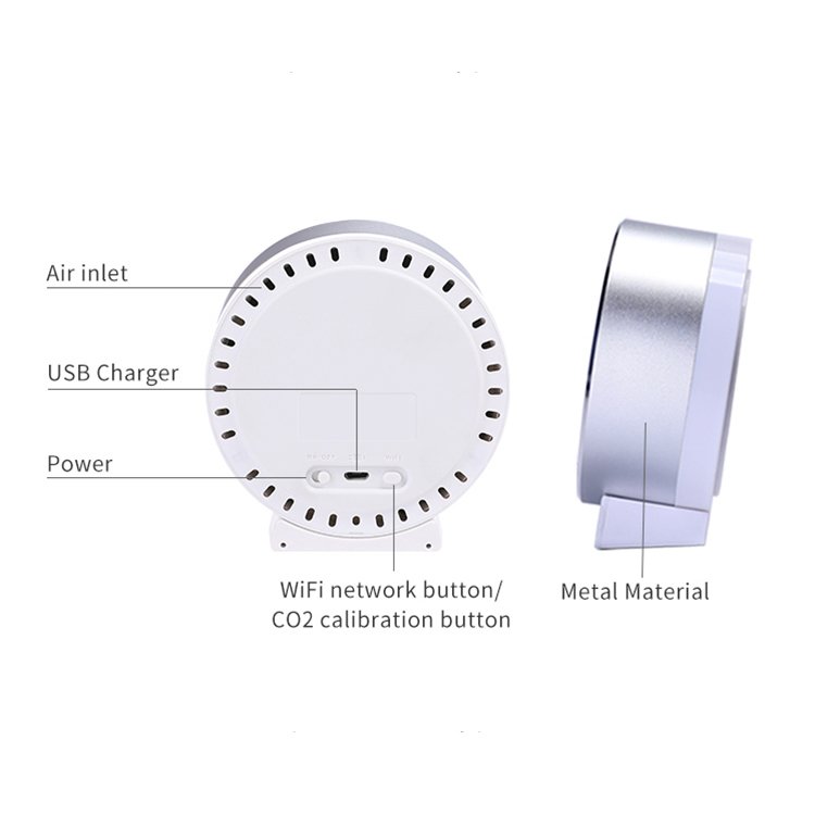 Hot Sale Smart Wifi Carbon Dioxide Detector High Quality Co2 Sensor Air Pollution Tester Pm2.5 Detector