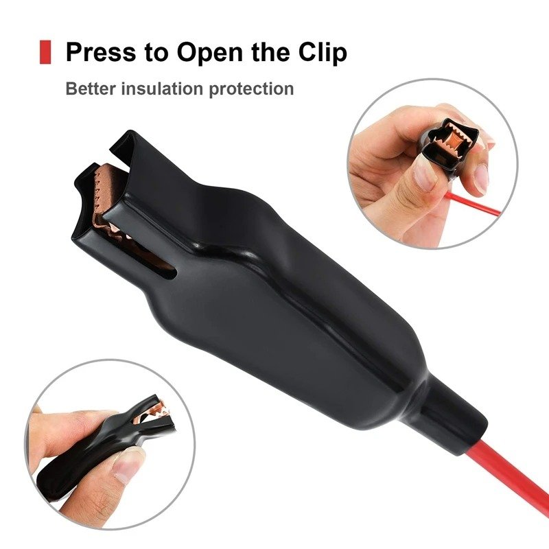 5-48V Digital LCD Display Circuit Tester With Extended Spring Wire,12V Car Truck Vehicles Low Voltage Tester With Voltm