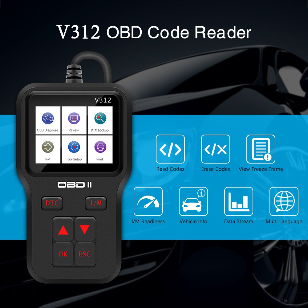 New V312 obd2 skener tester auto diagnostic tools car scanner auto diagnostic tools supports obd Vehicle Tools Car Code Reader