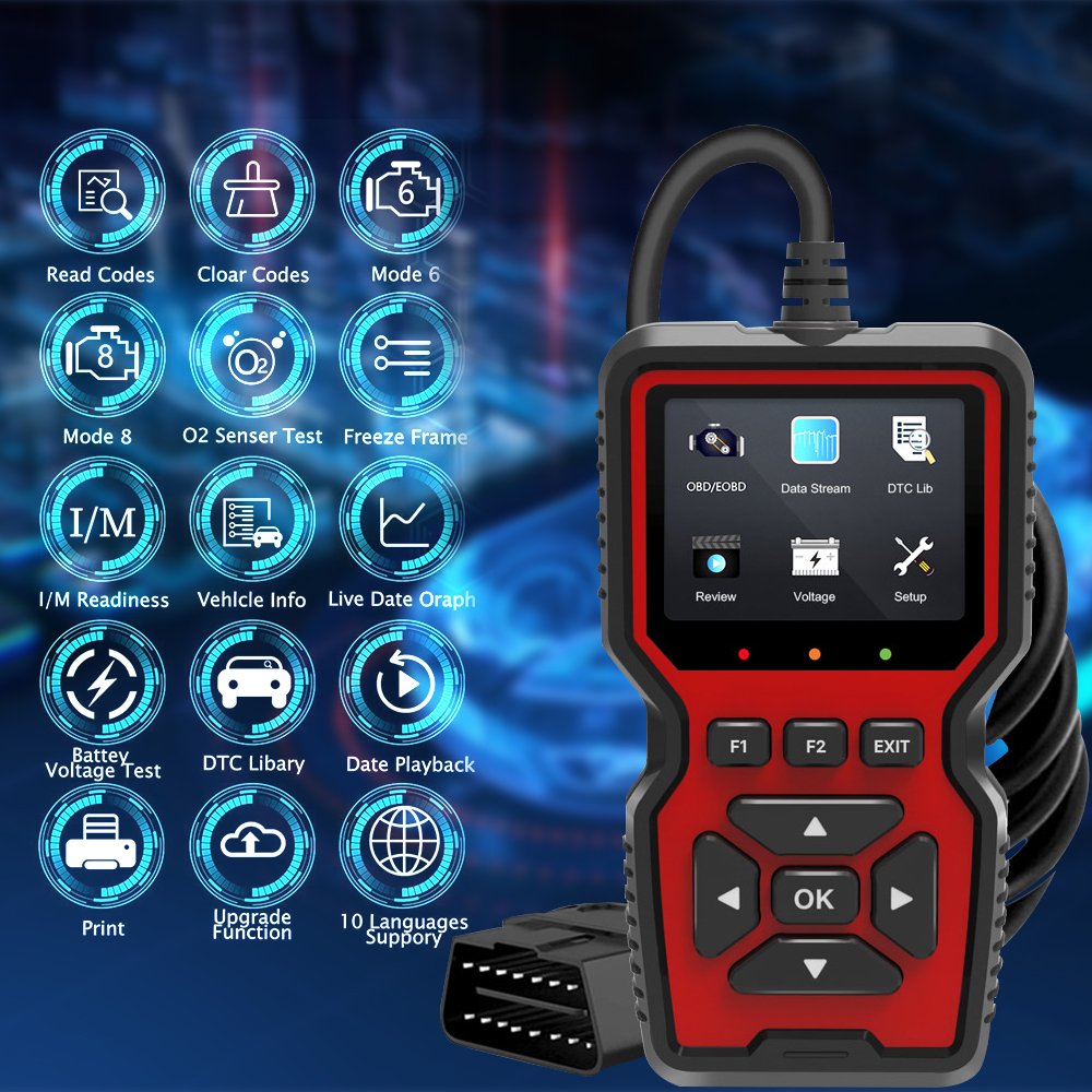 OBD-II Scan Tool Fault Code Reader Automotive Diagnostic Tester Car Diagnostic Tools engine Code Reader Car OBD2 Scanner