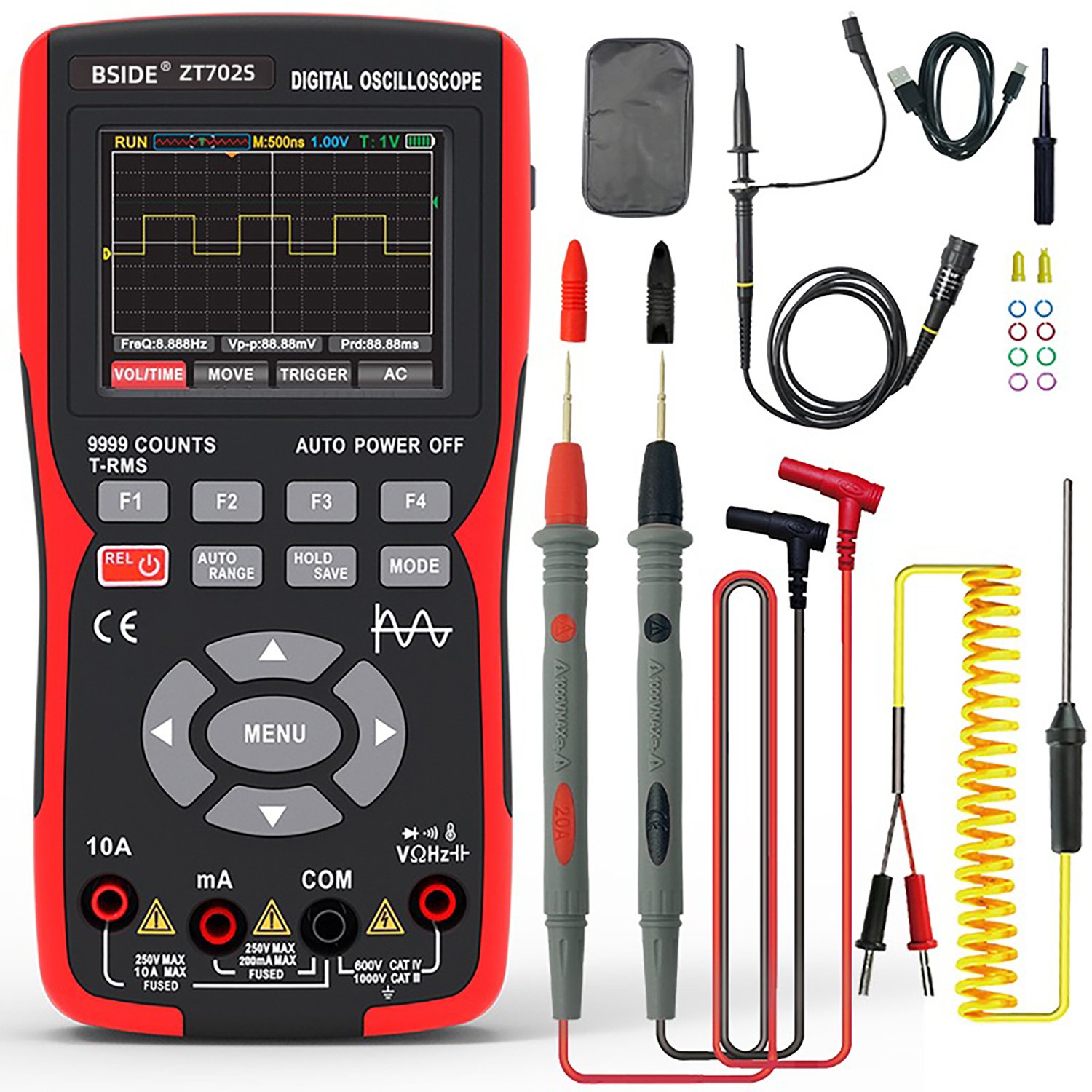 BSIDE ZT 702S smart Tester digital Multimeter digital oscilloscope multifunction hand-held intelligent measurement