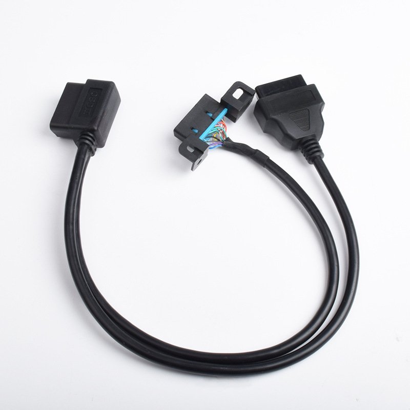 OBD2 OBD Extension Cable 16Pin Male Port to Dual 16-Pin Female Splitter Cable Car ECU Connector Adapter for BUICK Cars