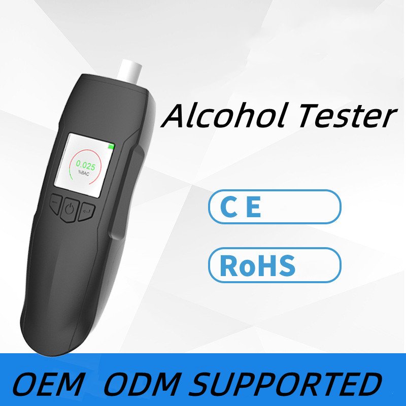 Professional Digital Alcohol Tester High Accuracy Breathalyzer With Mouthpiece