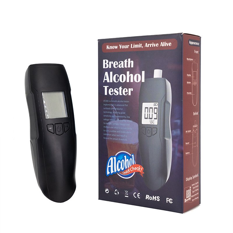 Professional Digital Alcohol Tester High Accuracy Breathalyzer With Mouthpiece