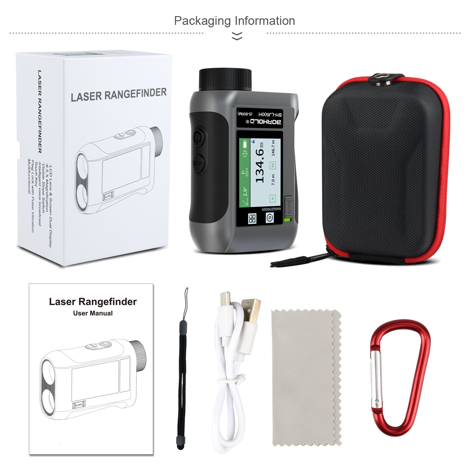 Newly upgraded digital testers 1200m vibration rangefinder Golf rangefinder Laser rangefinder