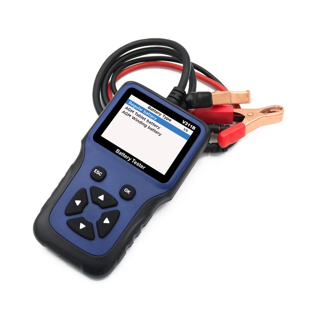 V311B Car Battery Charger Tester Analyzer Automotive Car Charging Cricut Load Tester Mini Portable 12v Car Battery Tester