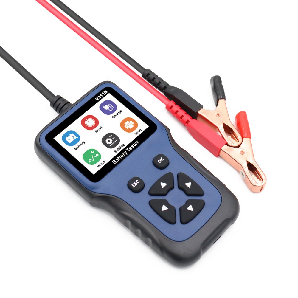 V311B Car Battery Charger Tester Analyzer Automotive Car Charging Cricut Load Tester Mini Portable 12v Car Battery Tester