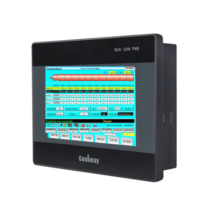 coolmay digital input analog HMI touch screen small mini plc pac and dedicated all in one programmable logic controller