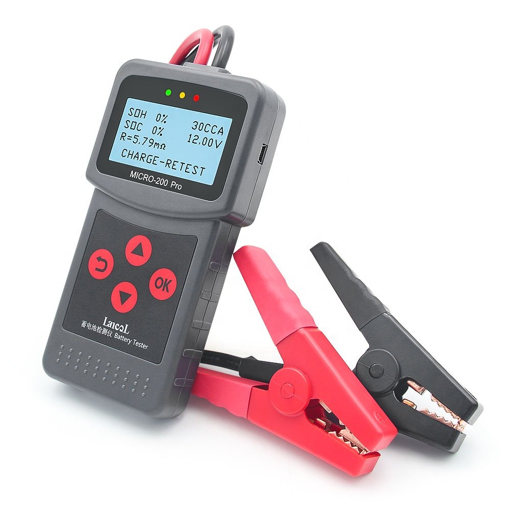 12V Battery Tester LansL MICRO-200 Pro 12V 24V Car Battery Tester Automobible Battery Voltage Tester