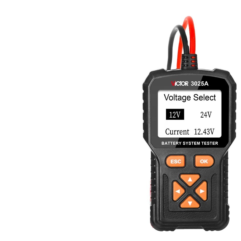 3025A INTELLIGENT BATTERY TESTER Performance testing applicable to 12 volt and 24 volt lead-acid batteries tester