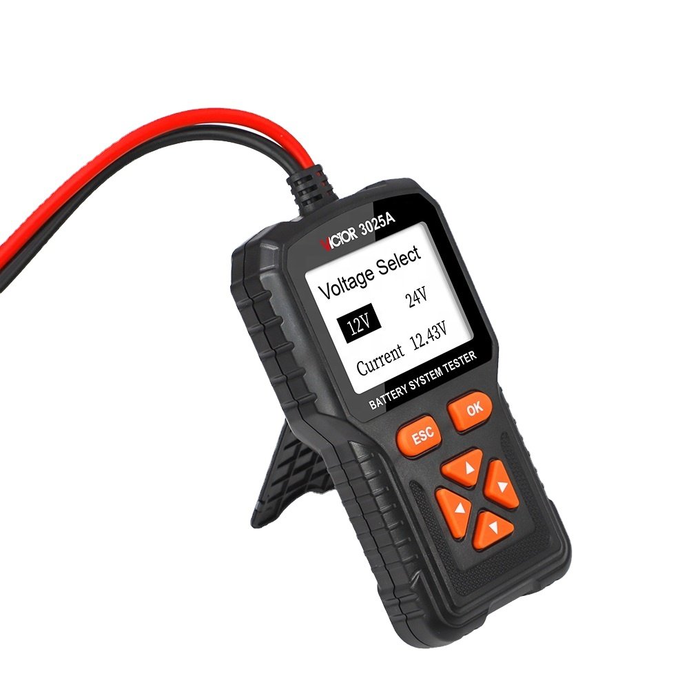 3025A INTELLIGENT BATTERY TESTER Performance testing applicable to 12 volt and 24 volt lead-acid batteries tester