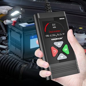 Kingbolen BM560 6V 12V Car Battery Tester 100-2000CCA Bi-directional Control Auto Cranking and Charging Battery Analyzer