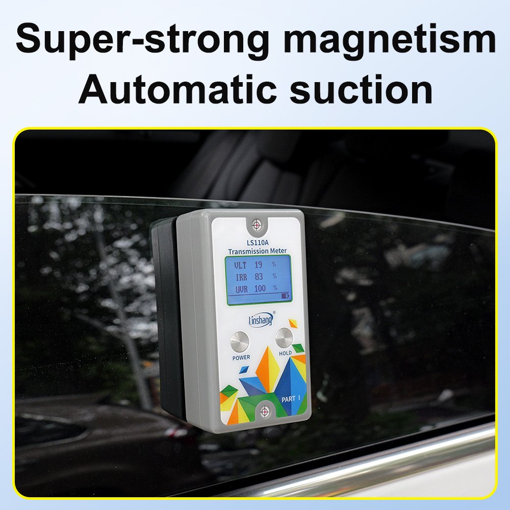 RTS LS110A Window Tint Tester 940nm IR 365nm UV Rejection Rate VLT Solar Film Transmission Window Tint Meter