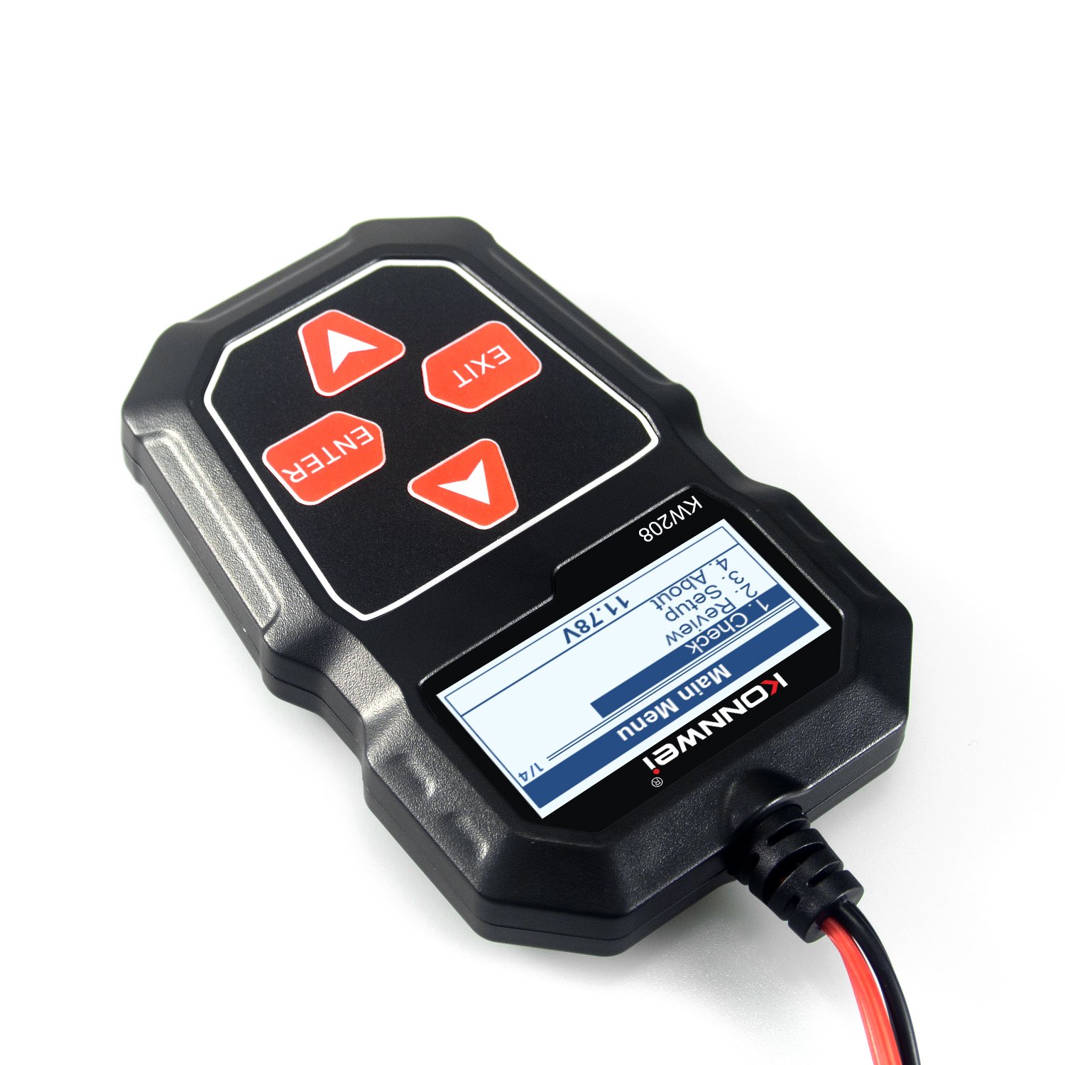Car battery tester konnwei OBD battery tester 100-2000cca 30ah - 240ah for lead acid battery analyze