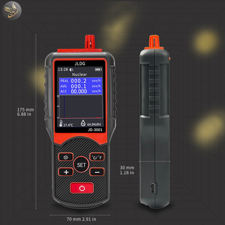 Portable JD-3001 Geiger counter for testers radiation measurement in electromagnetic environments