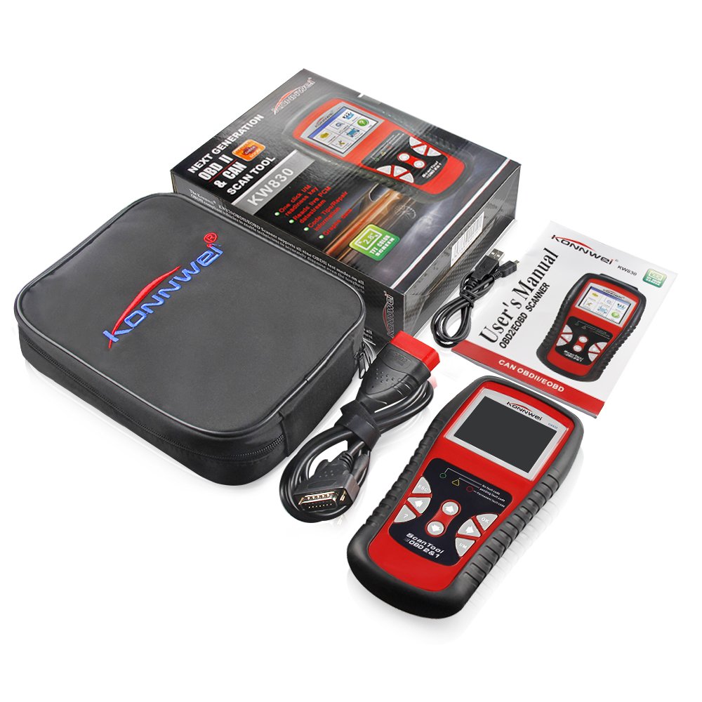 KW830 ODB II Car Scanner Universal Diagnostic Tool OBD Auto Engine Fault Check EOBD Error OBD2 Code Reader Diesel Battery Tester