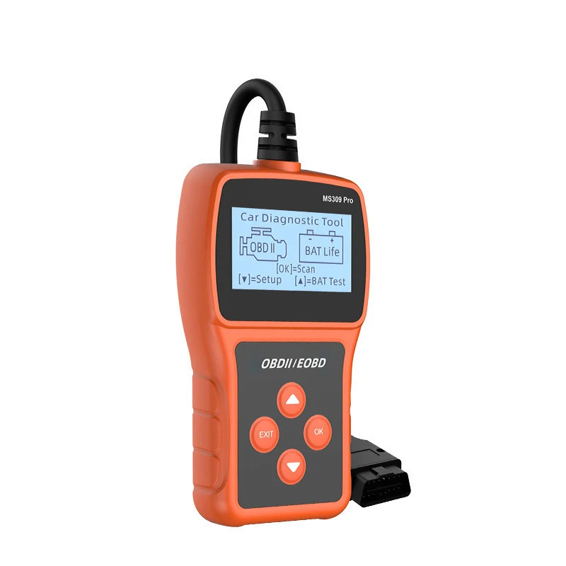 MS309Pro Car Battery Tester Car Fault Detector OBD2 EOBD Scanner Code Reader Auto Engine Diagnostic Scan Auto Diagnostic Tool